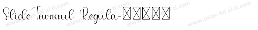 SlideTownsoul Regula字体转换